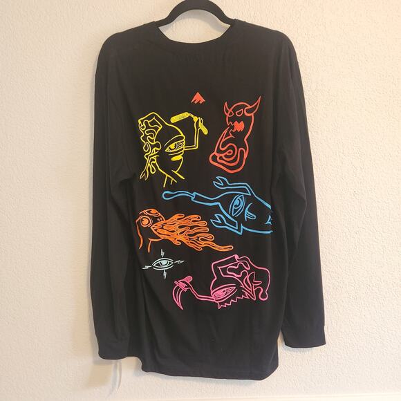 emerica x toymachine Other - Emerica X  Toymachine Clusters Mens Large Black/Multicolor Long Sleeve Shirt NWT